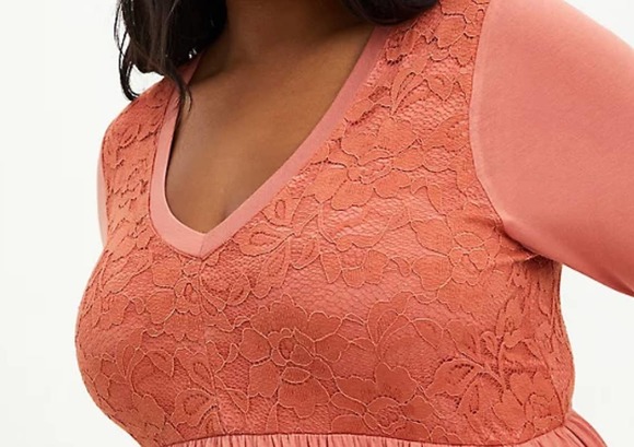 TORRID HI-LOW SKATER MINI DRESS - SUPER SOFT RUSTY BROWN SZ - Picture 2 of 13